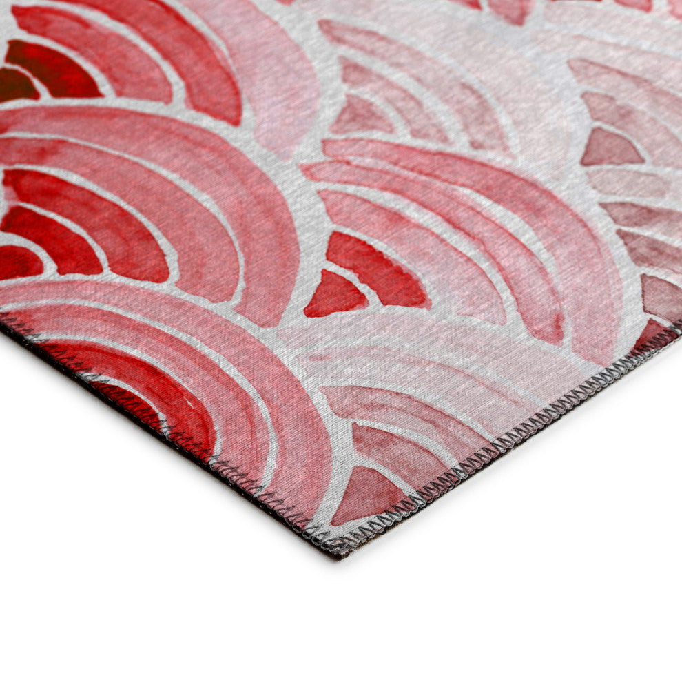 Indoor/Outdoor Seabreeze SZ5 Scarlett Machine Washable 2'3" x 7'6" Runner Rug