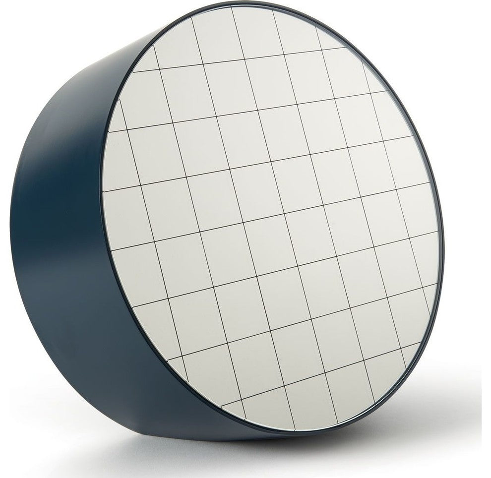 Atipico Centimetri 33 Wall Mirror, Gray Blue/Black
