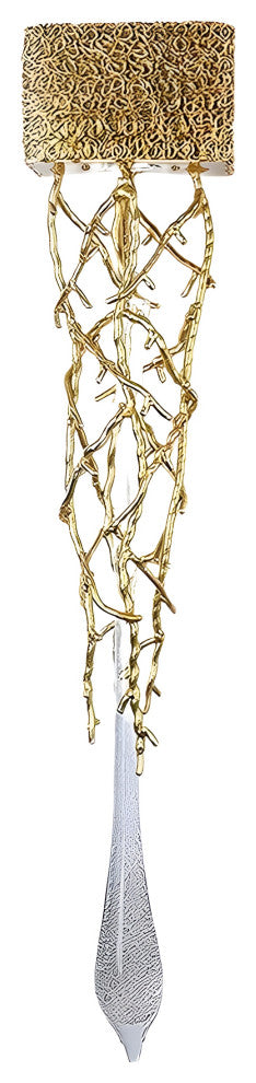 Jumilla | Creative LED Crystal Copper Wall Lamp, Copper, Warm Light