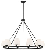 Keenan 10-Light Chandelier, Matte Black