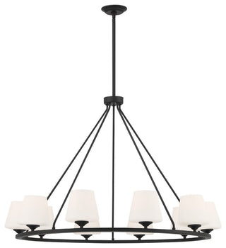 Keenan 10-Light Chandelier, Matte Black