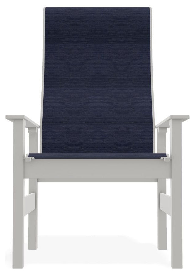Leeward Sling Outdoor Supreme Armchair, Collect Indigo/Snow