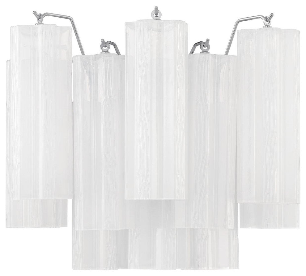 CRYSTORAMA Addis 2 Light Polished Chrome Wall Mount