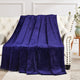 Christmas Solid Flannel Fleece Blanket, Blue, Twin