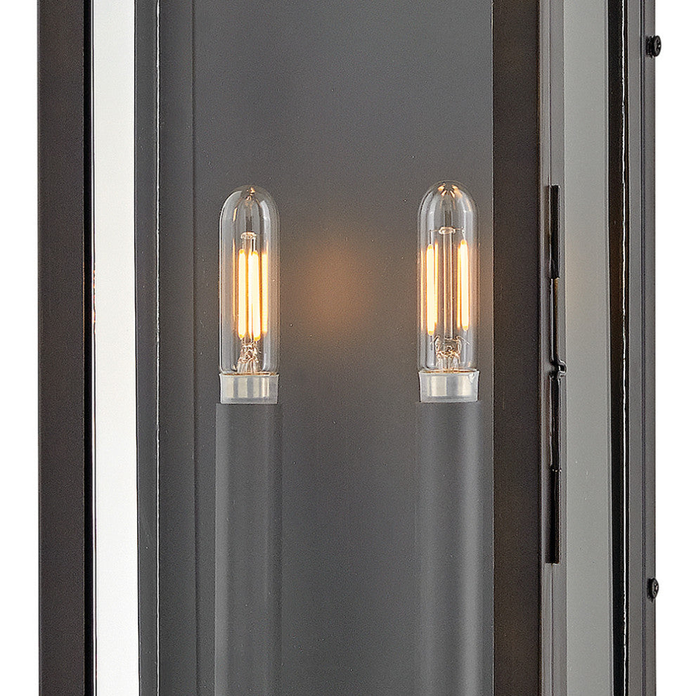 Hinkley Tiverton Medium Wall Mount Lantern, Dark Oxidized Brass