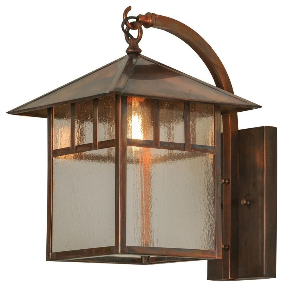 12W Seneca Double Bar Mission Curved Arm Hanging Wall Sconce