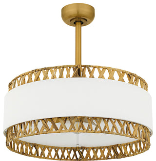 Quoizel KAT3124 Kate 12" 3 Blade Indoor Ceiling Fandelier - Brushed Gold