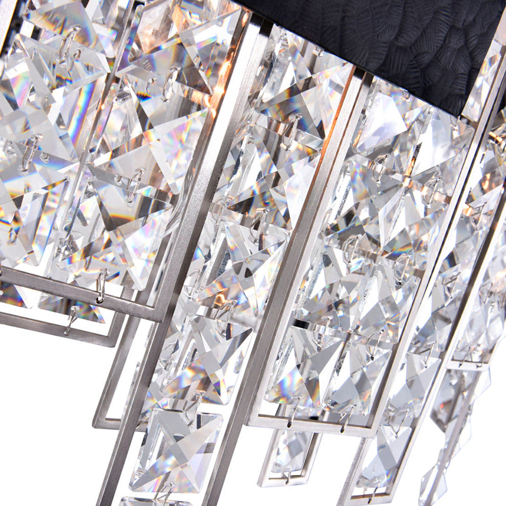 Glacier 6 Light Down Chandelier With Polished Nickel Finish