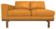 Cantor Left Arm Leather Sofa, Finish: Fawn, Leather: Saffron