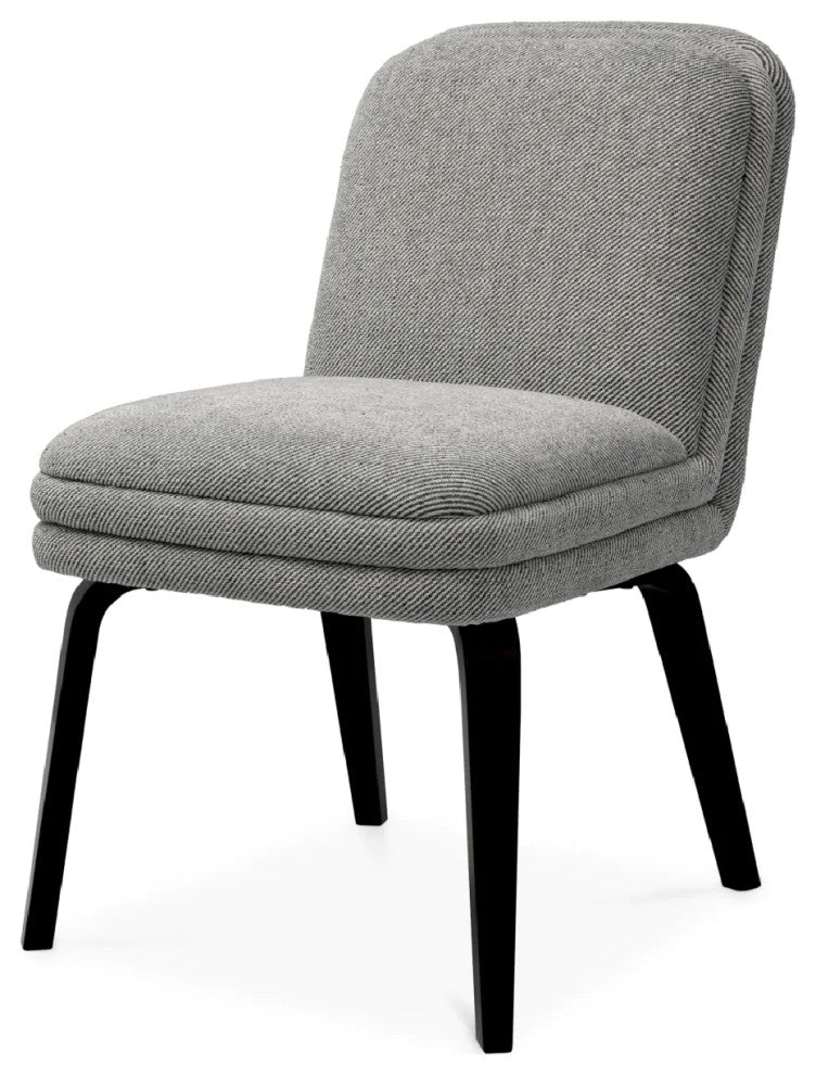 Gray Upholstered Dining Chair, Eichholtz Lucia