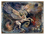 Unicorn Pegasus Wall and Table Top Wooden Decor, 12x9