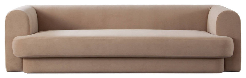 Form Sofa in Camel Performance Velvet by Diamond Sofa