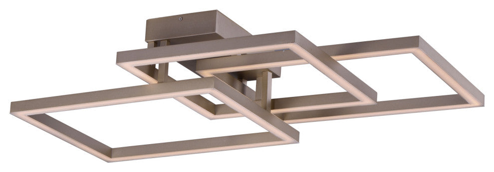 ET2 E21513 Traverse 3 Light 36"W LED Semi-Flush Ceiling Fixture - Champagne