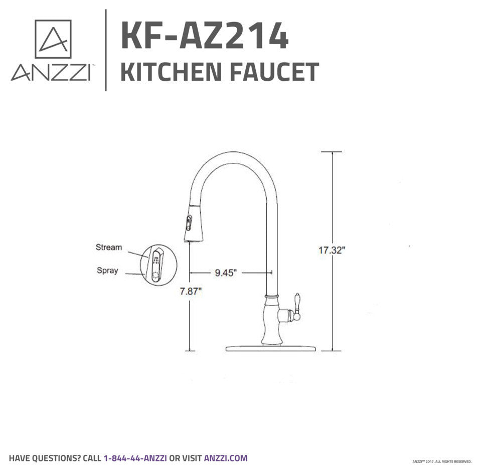 Rodeo Single Handle Pull-Out Sprayer Kitchen Faucet, Brushed Nickel