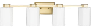 Estrada Collection 4-Light Contemporary Bath and Vanity Light, Brushed Gold