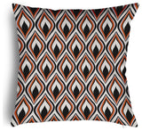 Feathers Accent Pillow With Removable Insert, Black, 16"x16"