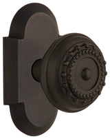 Cottage Plate Privacy Meadows Knob, Oil-Rubbed Bronze