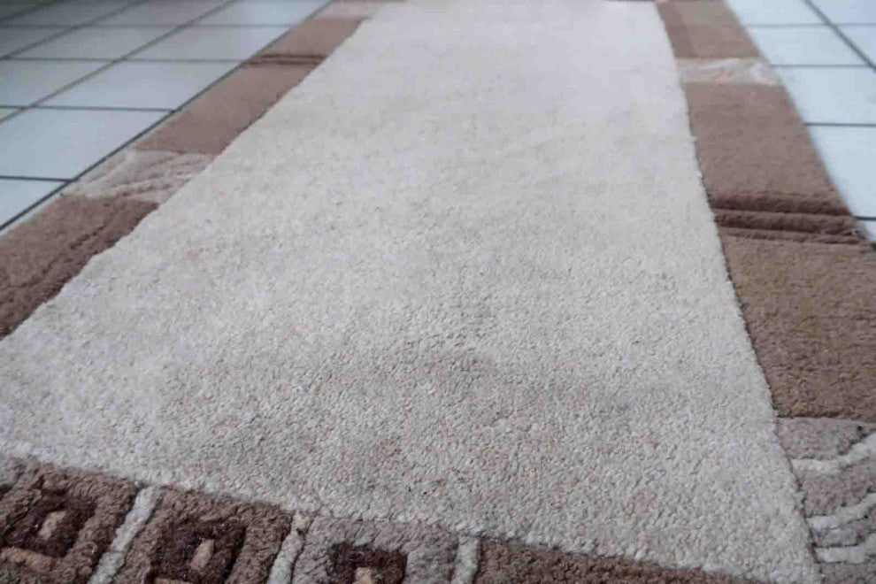 Handmade Vintage Tibetan Khaden Rug 2'x4', 64cmx124cm 1970s