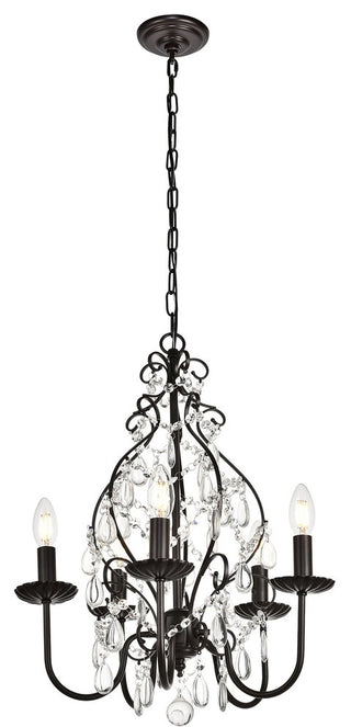 Living District LD5003D17ORB Orchid 5-Light Pendant