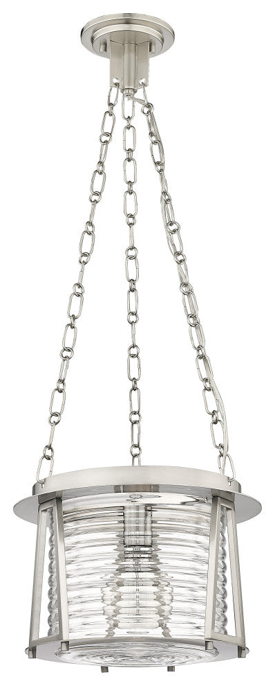 Z-LITE 1-Light Pendant, Brushed Nickel