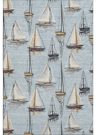 Addison Premium Washable Mayfield AMF153 Blue 9' x 12' Rug