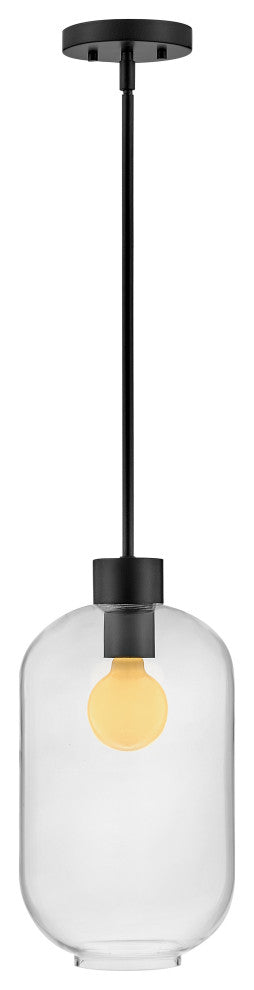 Lark Greer 8.5" Small Pendant Light, Black