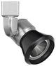 Integrated Dimmable LED Track Head, Black Metal Shade, Silver Base