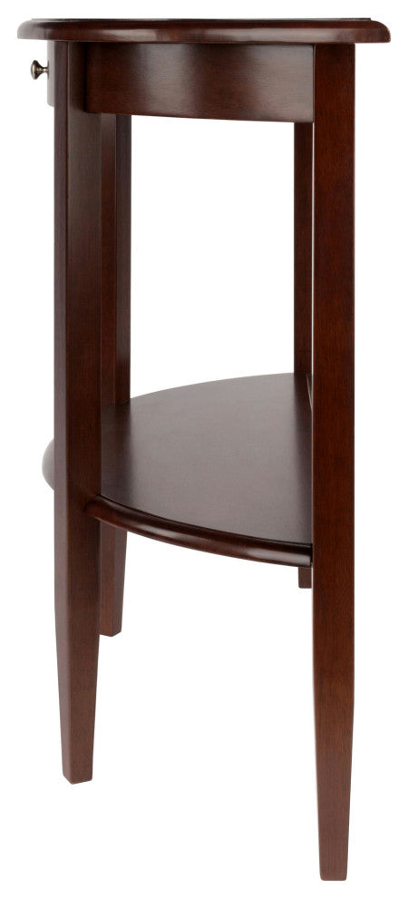Concord Half Moon Console Table, Walnut