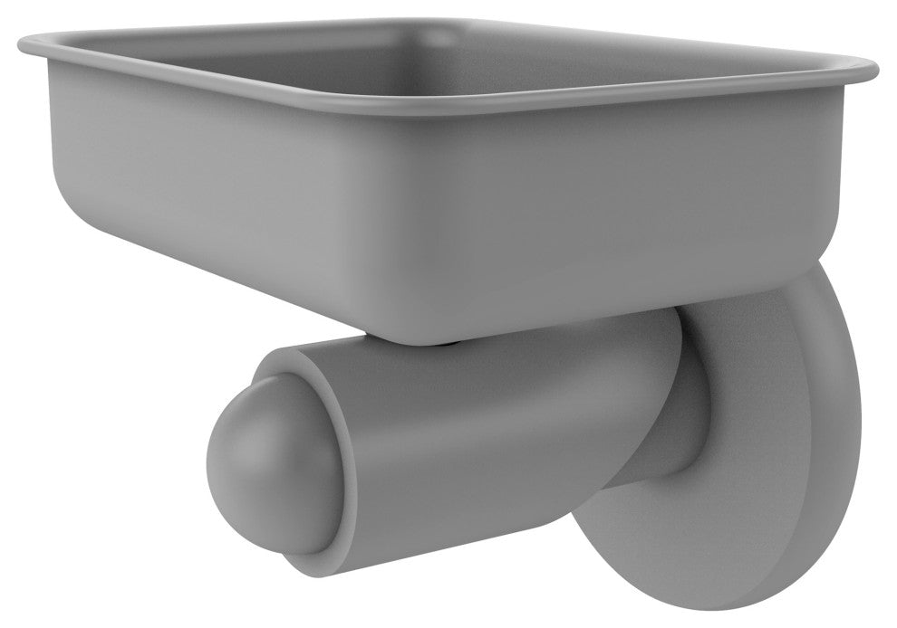 Soho Wall-Mount Soap Dish, Matte Gray