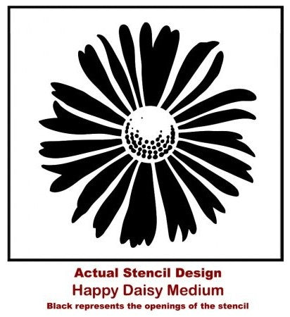 Happy Daisy Wall Art Stencil, Small