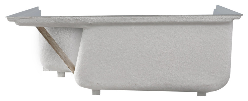 Aquatique 60"x32" Shower Base With Left Hand Drain, Gray