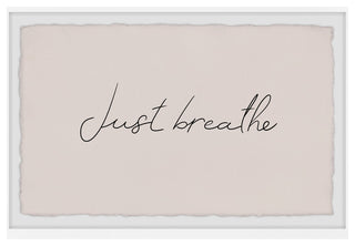"Just Breathe II" Framed Painting Print, 18x12