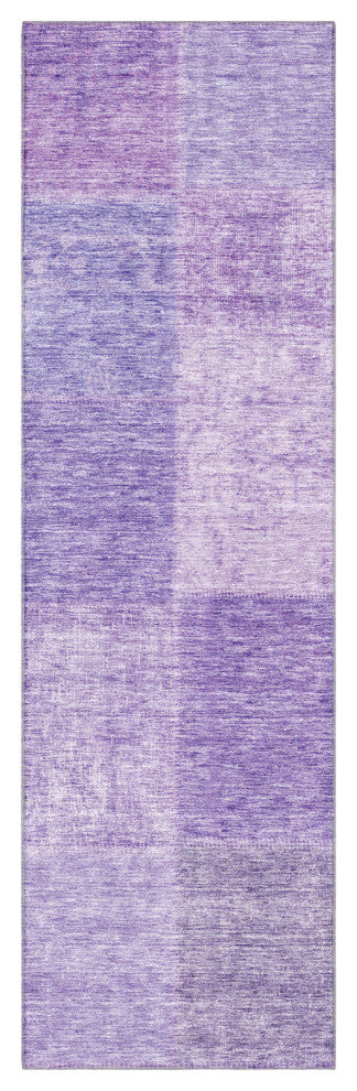 Premium Machine Washable Mayfield AMF664 Lavender 2'3" x 7'6" Runner Rug