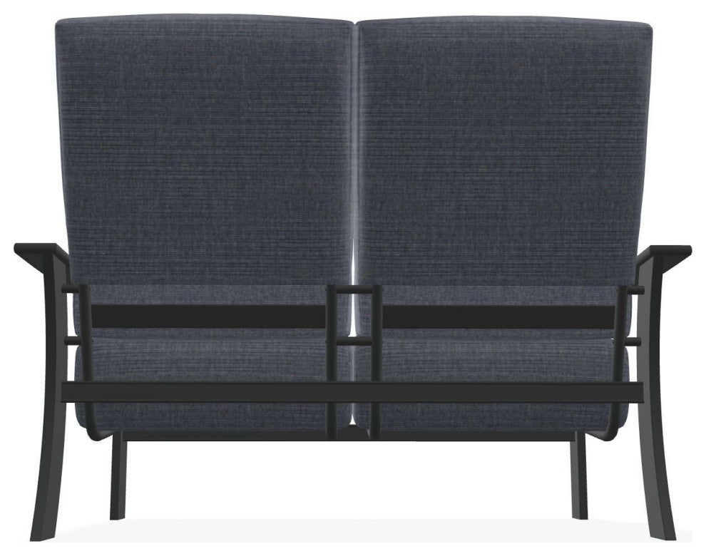 St. Catherine Deep Seat Outdoor Loveseat, Proven Denim/Graphite
