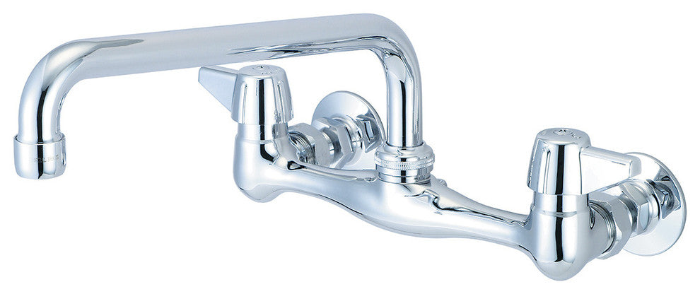 Central Brass Two Handle Wallmount Kitchen Faucet