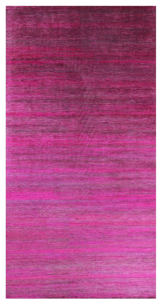 Super Savannah Gabbeh Wool and Silk Hand Knotted Rug 9' 10" X 19' 9" Q6114