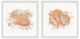 Orange Vision Diptych, 2-Piece Set, 32x32 Panels