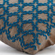 Blue Throw Pillow Covers 16"x16" Silk, Turquoise Chase