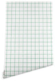 Deny Designs Holli Zollinger French Grid Emeral Wallpaper, Green, 2'x8'