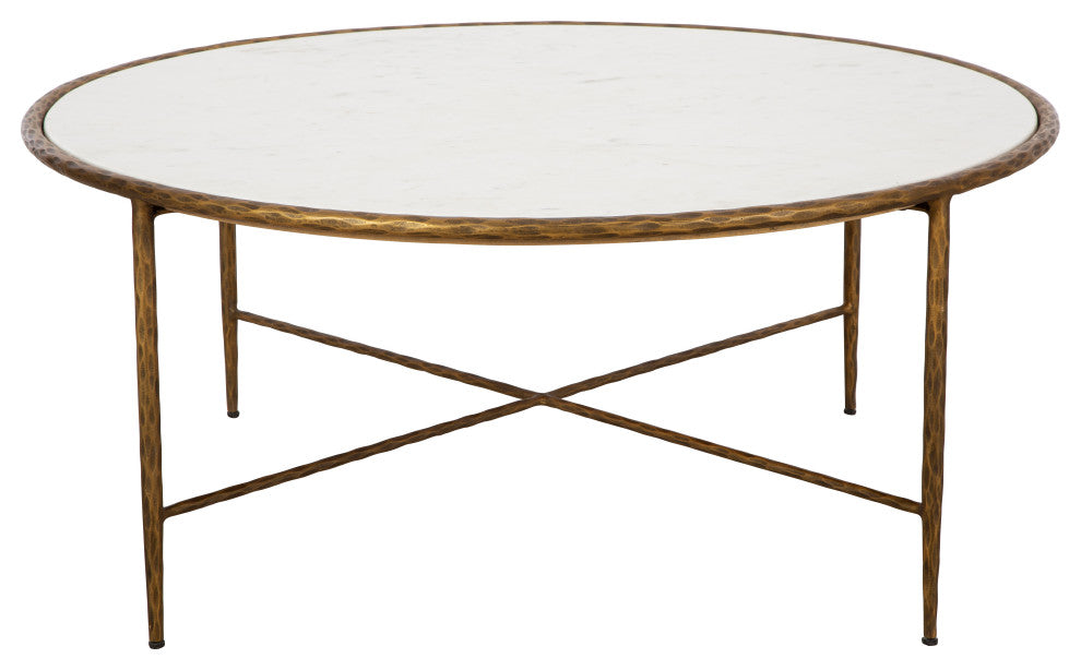 Evelyn Iron Coffee Table, Gold