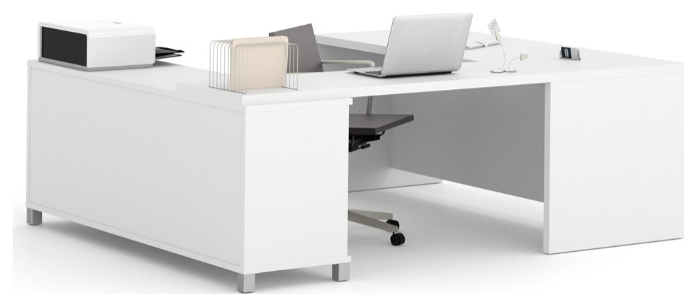 Pro-Linea U-Desk in White