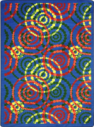 Kid Essentials Rug, Dottie, 7'8"x10'9", Rainbow