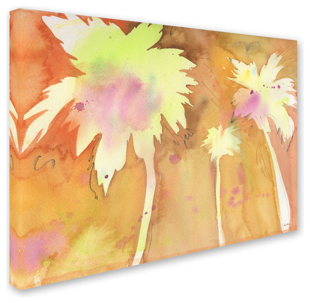 Sheila Golden ''Sunset Palms'' Canvas Art, 47"x35"