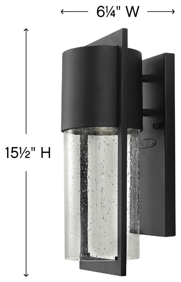 Hinkley Shelter One Light Wall Mount 1320BK