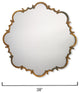 Saint Albans Steel Mirror, Antique Brass