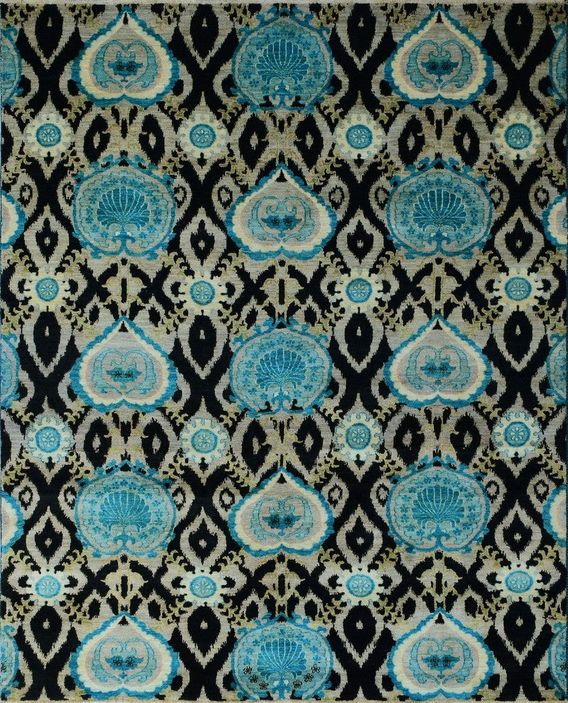 Aria Fine Chobi Elaina Black Rug 8'2"x10'0"