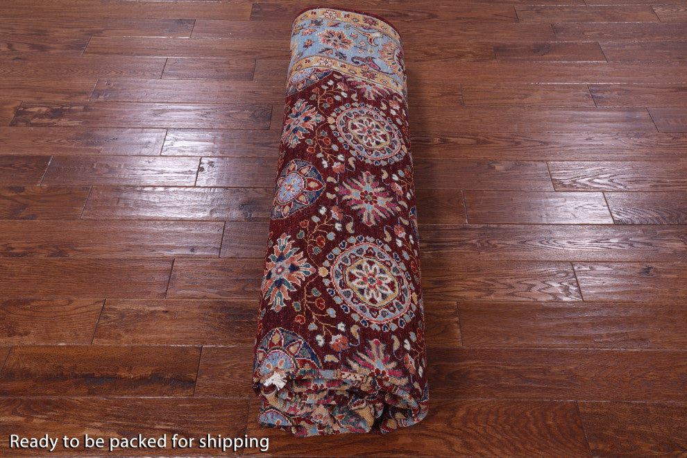 Hand-Knotted Persian Tabriz Wool Rug 9' 0" X 11' 10" - Q12910