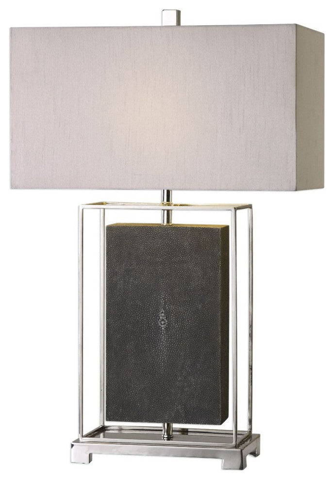Uttermost Sakana Gray Textured Table Lamp