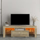 TV Stand with LED RGB Lights Flat Screen Particle Board TV Cabinet