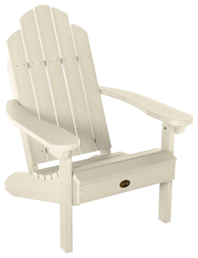Seneca Adirondack Chair, Weathered Acorn, Whitewash